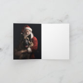 Carte Fête de Noël du berger de Belgique (Intérieur)