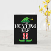 Carte Fête de Noël du groupe Famille de jumelage des elf (Fleur jaune)