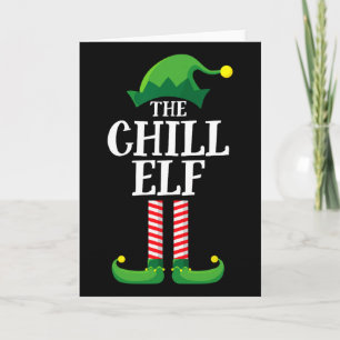 Carte Fête de Noël du groupe Famille de jumelage Elf Chi