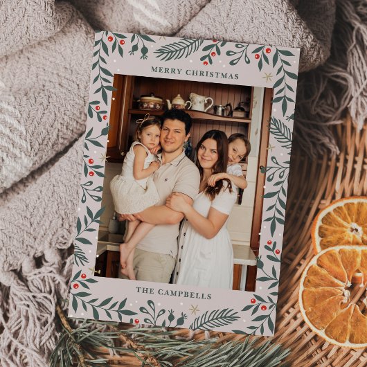 Carte Fête de Noël Folal Photo