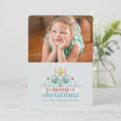 Carte Fête de Noël folk (Debout devant)