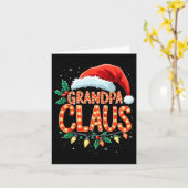 Carte Fête de Noël Grandpa (Fleur jaune)