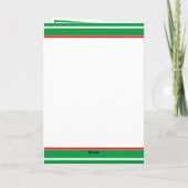 Carte Fête de Noël personnalisée (Dos)