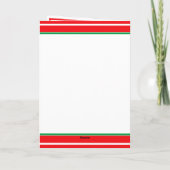 Carte Fête de Noël personnalisée (Dos)