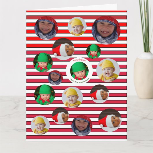 Carte Fête de Noël 🎄 photo personnalisée (Devant)