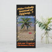 Carte Fête de Noël tropical (Debout devant)