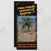 Carte Fête de Noël tropical (Devant / Derrière)