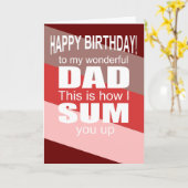 Carte Fête de papa (Fleur jaune)