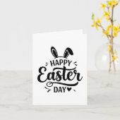 Carte Fête de Pâques : Salutations Joyeuses (Fleur jaune)