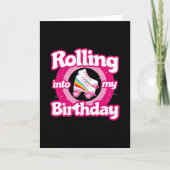 Carte Fête de patin à roulettes - Anniversaire de patina (Devant)