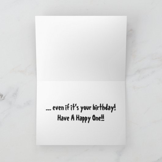 Carte Fête de pêche, gros poisson devant. (Intérieur)