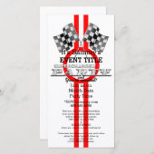 Carte Fête de Performance Suralimentée Personnalisée (Devant / Derrière)