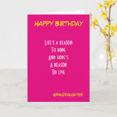 Carte Fête de petite fille (Fleur jaune)