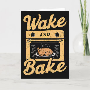 Carte Fête de repas de dinde de Wake Ke cuisiner chef dî