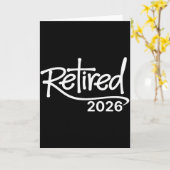 Carte Fête de retraite chrétienne vintage Retraité 2026  (Fleur jaune)
