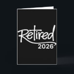 Carte Fête de retraite chrétienne vintage Retraitée 2026<br><div class="desc">Fête de retraite chrétienne vintage Retraitée 2026</div>