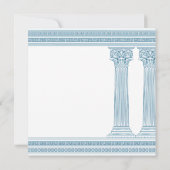 Carte Fête de retraite grecque en bleu (Dos)