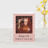 Carte Fête de Saint-Jean des Bénédictions d'Arc (Fleur jaune)