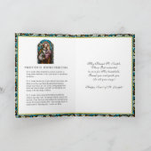 Carte Fête de Saint Joseph Vitrail Prière (Intérieur)