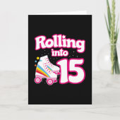 Carte Fête de Skate - Fête d'anniversaire 15 ans - Patin (Devant)