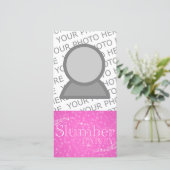 Carte fête de sommeil cadeaux starshine rose (Debout devant)