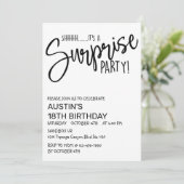 CARTE FÊTE DE SURPRISE, ANNIVERSAIRE, TOUT ÂGE, SIMPLE (Debout devant)