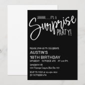 CARTE FÊTE DE SURPRISE, ANNIVERSAIRE, TOUT ÂGE, SIMPLE (Devant / Derrière)