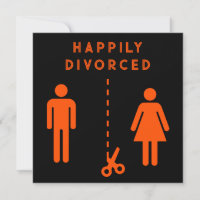 Fête de sympathie drôle pour divorce