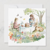 Carte Fête de thé mère fille (Dos)