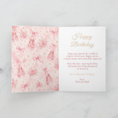 Carte Fête de tutu de ballet rose (Intérieur)