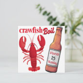 Carte Fête d'écrevisses, de mudbugs et de bière (Debout devant)