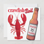 Carte Fête d'écrevisses, de mudbugs et de bière (Devant)