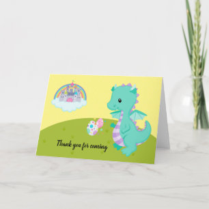 Carte Fête d'enfants Dragon Fantastique