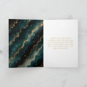 Carte Fête des 21 ans Teal Gold (Intérieur)