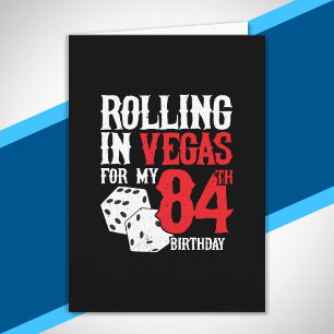 Carte Fête des 84 ans à Las Vegas - En roulant à Vegas