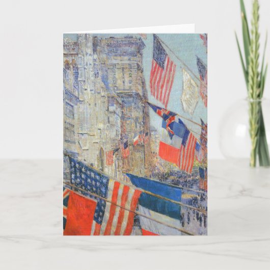 Carte Fête des Alliés, mai 1917 par Childe Hassam, Art V (Devant)