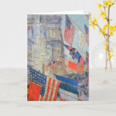 Carte Fête des Alliés, mai 1917 par Childe Hassam, Art V (Fleur jaune)