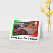 Carte Fête des chips et de la salsa (Fleur jaune)