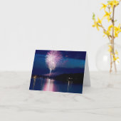 Carte Fête des feux d'artifice sur East Gull Lake (Fleur jaune)
