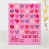 Carte Fête des Galentines  Art Meilleures Amies Cœurs Ro (Fleur jaune)