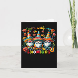 Carte Fête des Gnome avec mes Gnomigos Gnomes mexicains 