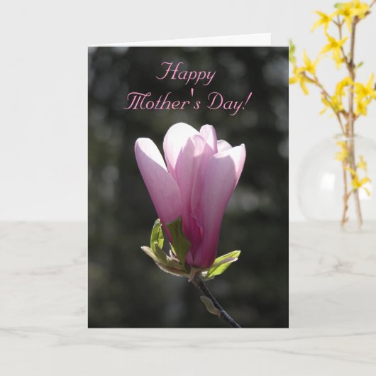 Carte Fête des Joyaux Magnolia (Fleur jaune)