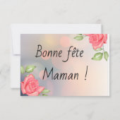 Carte fête des mamans (Dos)