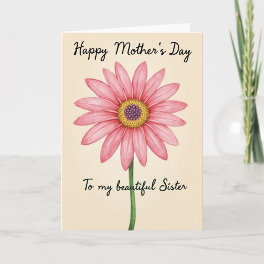 Carte Fête des mamans aquarelle Bloom (Devant)