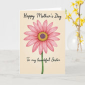 Carte Fête des mamans aquarelle Bloom (Fleur jaune)