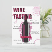 Carte Fête des mariées de dégustation de vins bordelais (Debout devant)