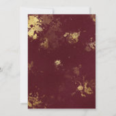 Carte Fête des mariées de dégustation de vins bordelais (Dos)