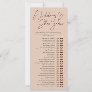 Carte Fête des mariées de jeu de chaussures Mariage café