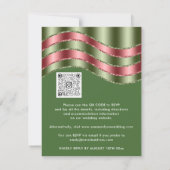 Carte Fête des mariées de Mariage de code QR - Mention R (Dos)