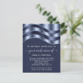 Carte Fête des mariées de Mariage de code QR Parties sci (Debout devant)